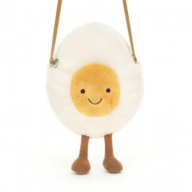 Jellycat Amuseable Happy Boiled Egg Bag 30 CM X 18 CM, Jellycat USA | YS5729384