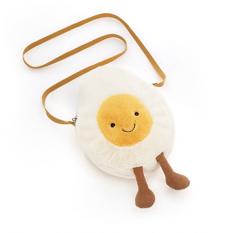 Jellycat Amuseable Happy Boiled Egg Bag 30 CM X 18 CM, Jellycat USA | YS5729384