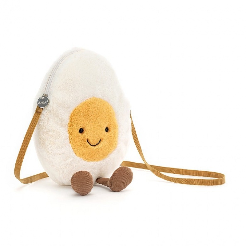 Jellycat Amuseable Happy Boiled Egg Bag 30 CM X 18 CM, Jellycat USA | YS5729384