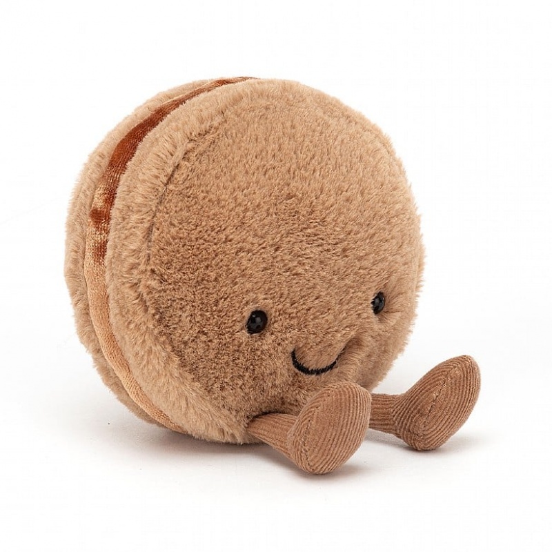 Jellycat Amuseable Macaron Chocolate 10 CM X 11 CM, Jellycat USA | HU5390846