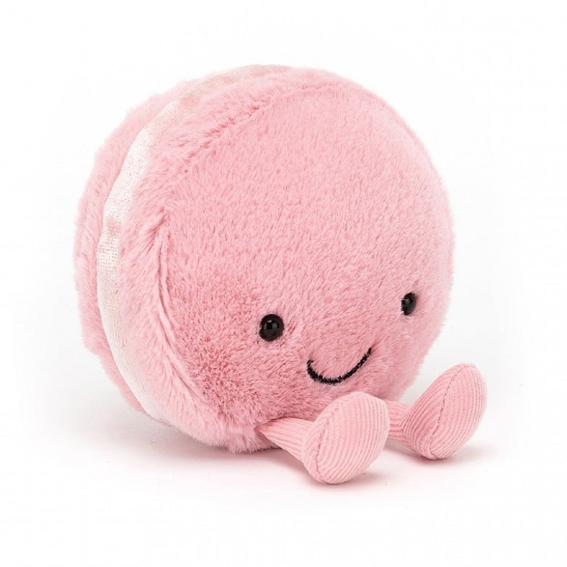 Jellycat Amuseable Macaron Raspberry 10 CM X 11 CM, Jellycat USA | QY0623918