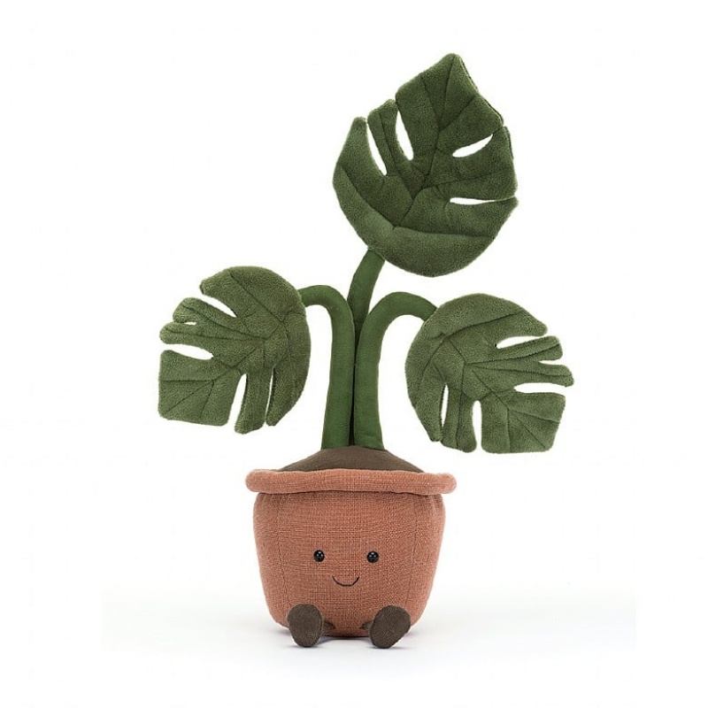 Jellycat Amuseable Monstera Plant 43 CM X 15 CM, Jellycat USA | FY0935127