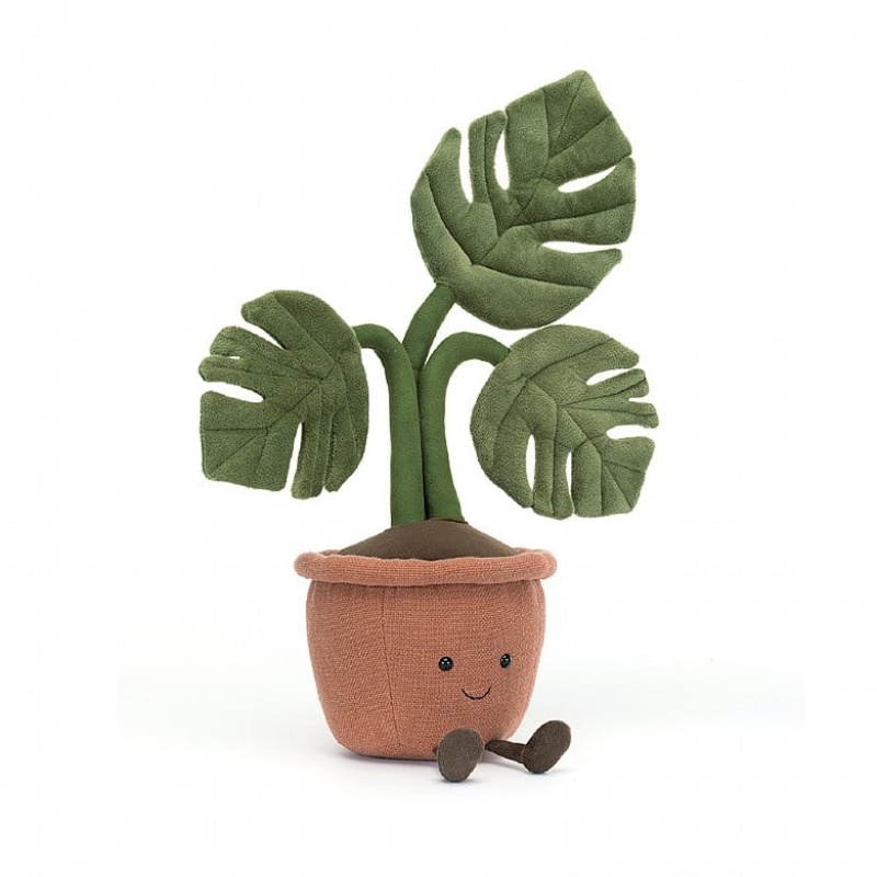 Jellycat Amuseable Monstera Plant 43 CM X 15 CM, Jellycat USA | FY0935127