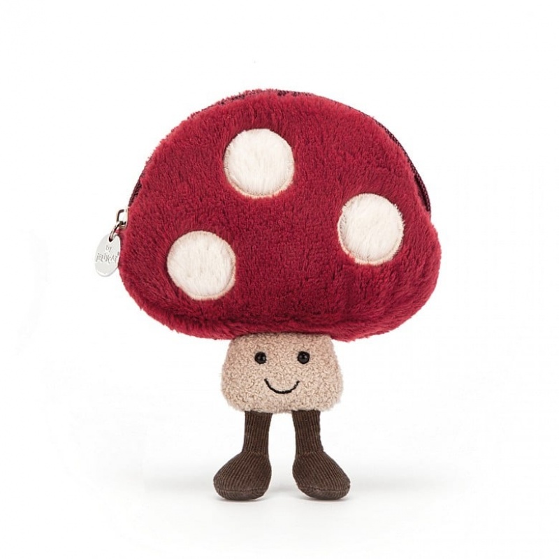 Jellycat Amuseable Mushroom Pouch 10 CM X 13 CM, Jellycat USA | JR7518496