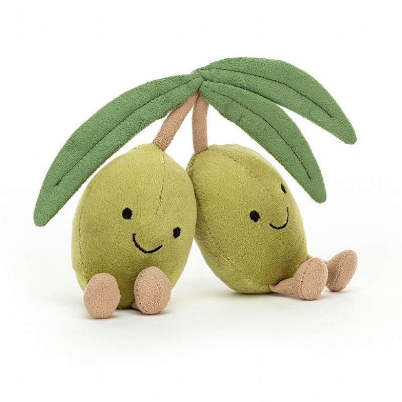 Jellycat Amuseable Olives 11 CM X 11 CM, Jellycat USA | PO1456392