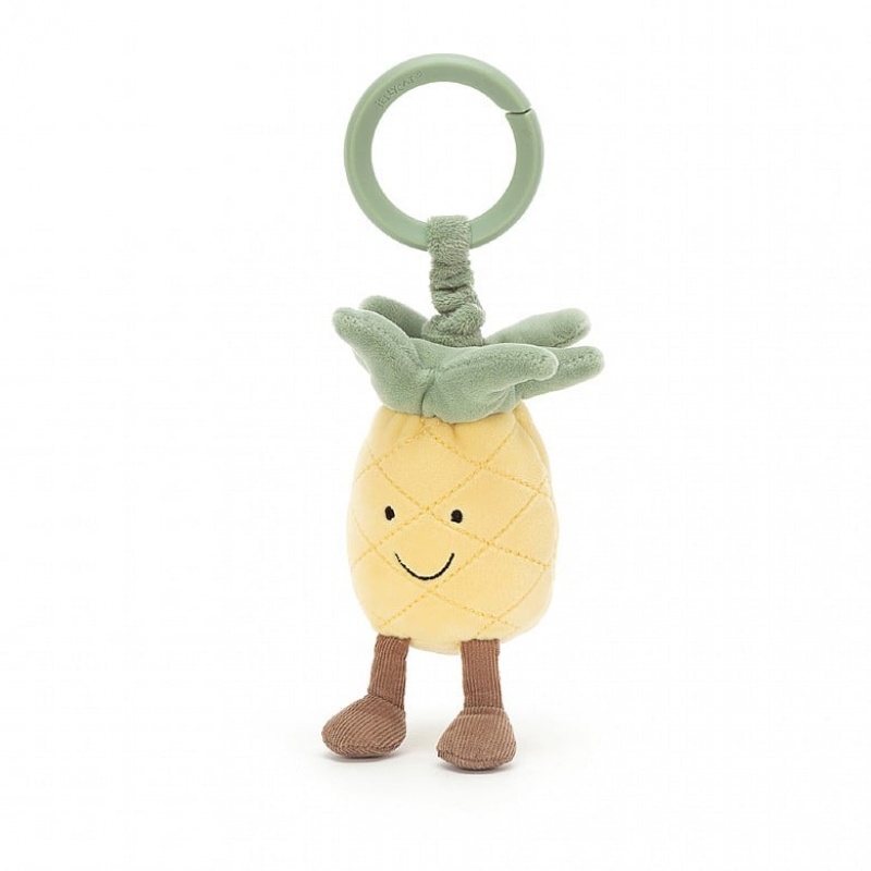 Jellycat Amuseable Pineapple Jitter 15 CM X 6 CM, Jellycat USA | CZ4160738