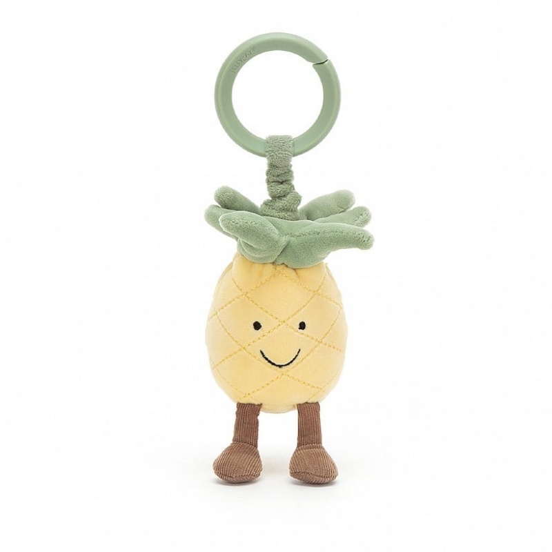 Jellycat Amuseable Pineapple Jitter 15 CM X 6 CM, Jellycat USA | CZ4160738