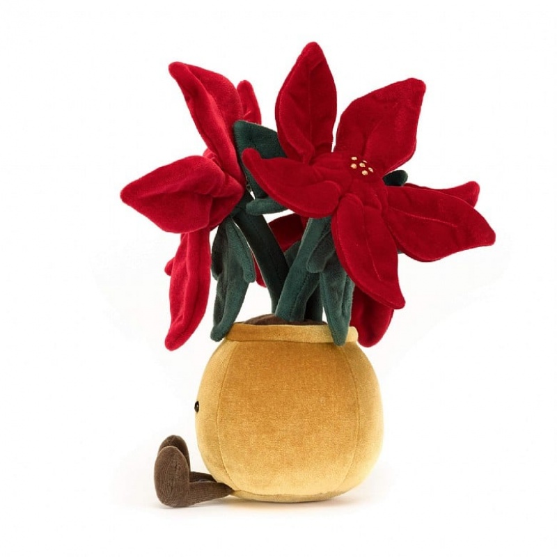 Jellycat Amuseable Poinsettia 24 CM X 11 CM, Jellycat USA | YI0658172