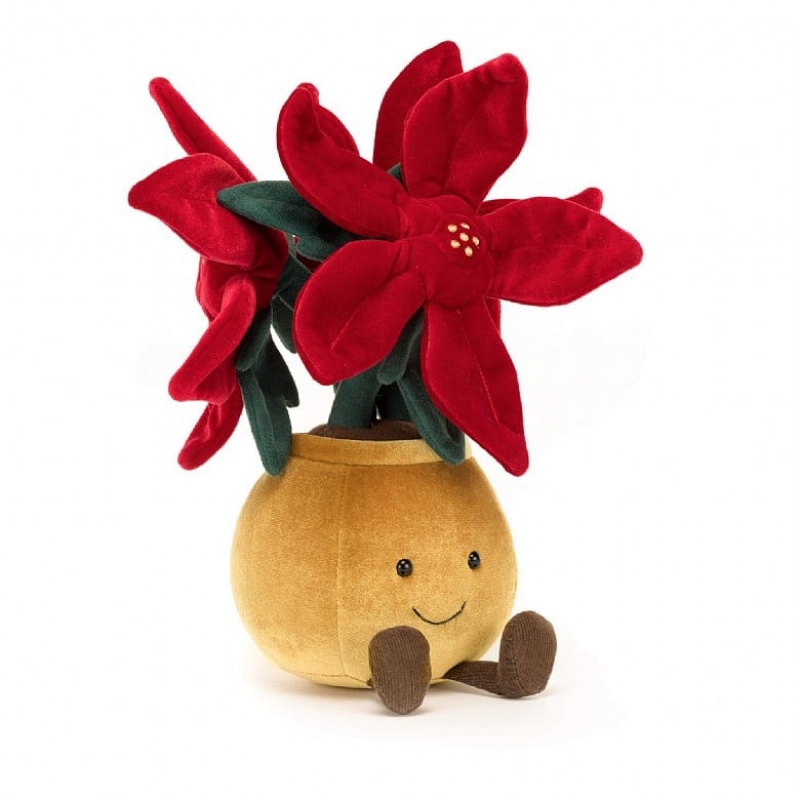 Jellycat Amuseable Poinsettia 24 CM X 11 CM, Jellycat USA | YI0658172