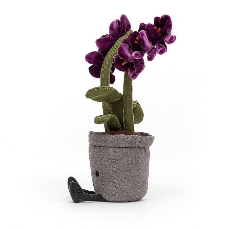 Jellycat Amuseable Purple Orchid 29 CM X 10 CM, Jellycat USA | FV1068934