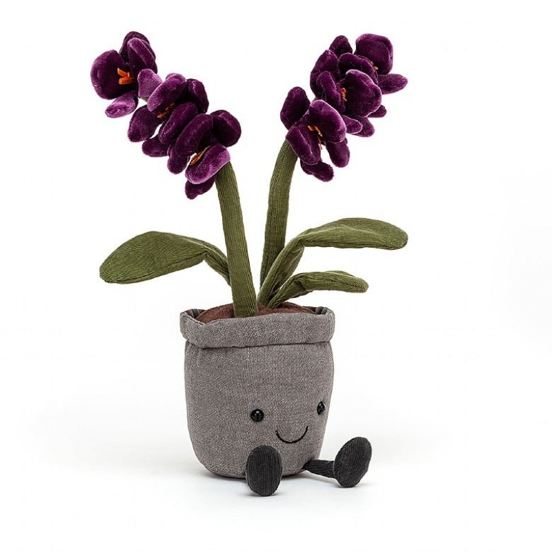 Jellycat Amuseable Purple Orchid 29 CM X 10 CM, Jellycat USA | FV1068934