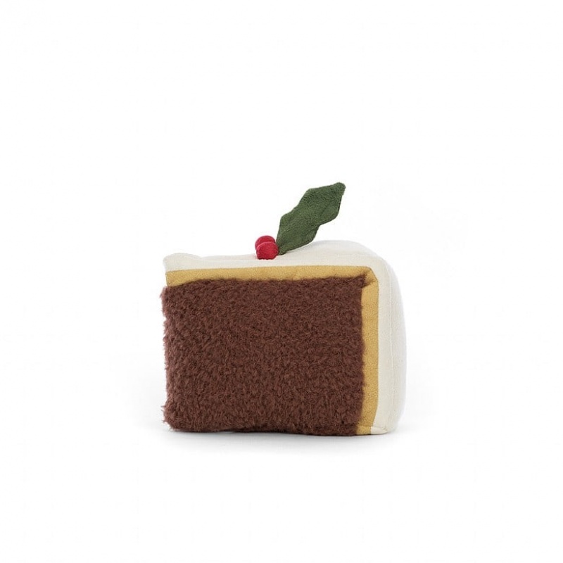 Jellycat Amuseable Slice of Christmas Cake 10 CM X 12 CM, Jellycat USA | OB8650139