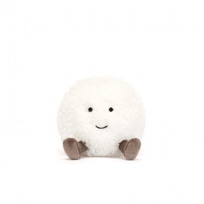 Jellycat Amuseable Snowball 9 CM X 8 CM, Jellycat USA | KI1364582