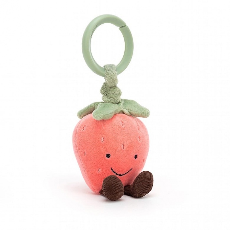 Jellycat Amuseable Strawberry Jitter 13 CM X 4 CM, Jellycat USA | YD6203781