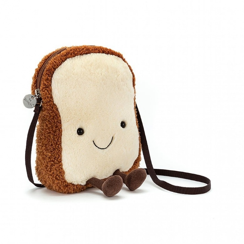 Jellycat Amuseable Toast Bag 19 CM X 16 CM, Jellycat USA | RF9580741