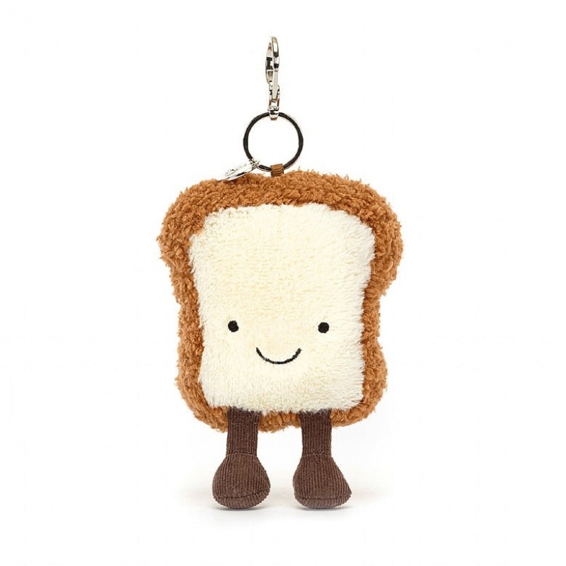 Jellycat Amuseable Toast Bag Charm 19 CM X 9 CM, Jellycat USA | BH3720649