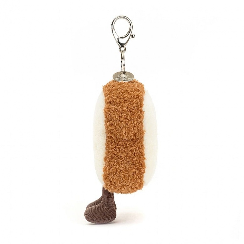 Jellycat Amuseable Toast Bag Charm 19 CM X 9 CM, Jellycat USA | BH3720649