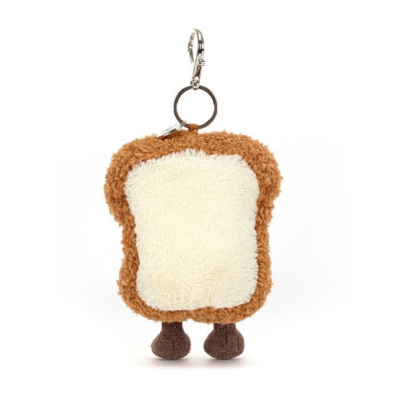 Jellycat Amuseable Toast Bag Charm 19 CM X 9 CM, Jellycat USA | BH3720649