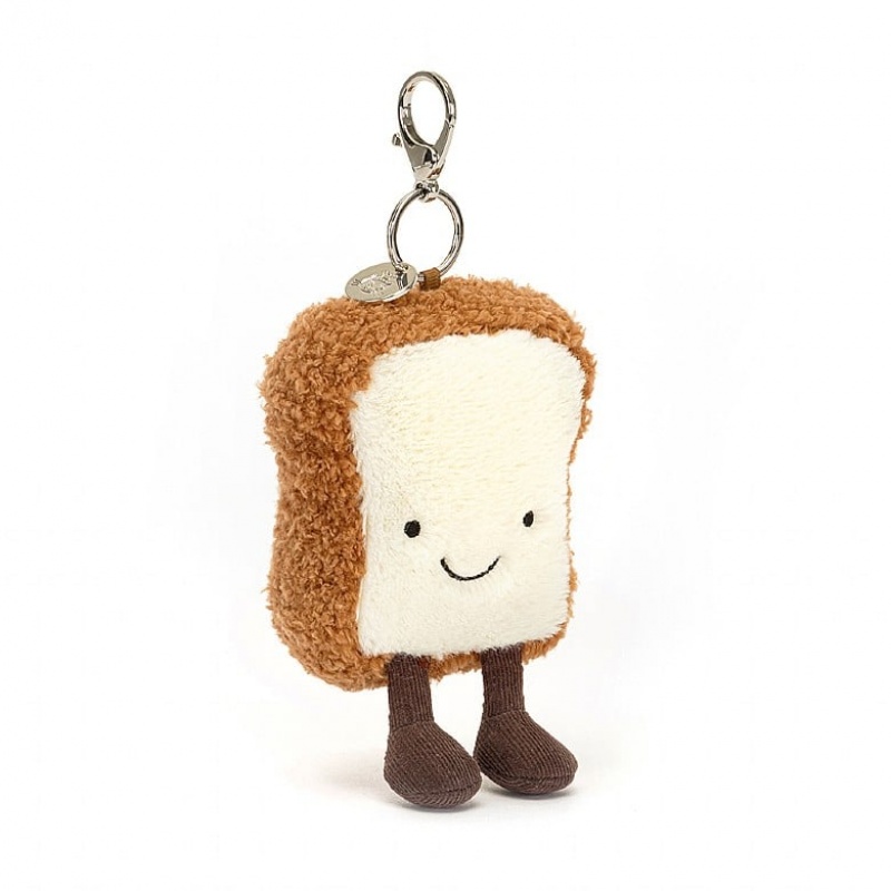 Jellycat Amuseable Toast Bag Charm 19 CM X 9 CM, Jellycat USA | BH3720649