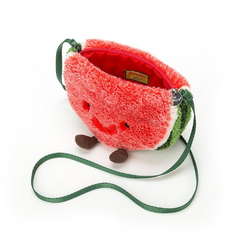 Jellycat Amuseable Watermelon Bag 18 CM X 21 CM, Jellycat USA | YR3145072