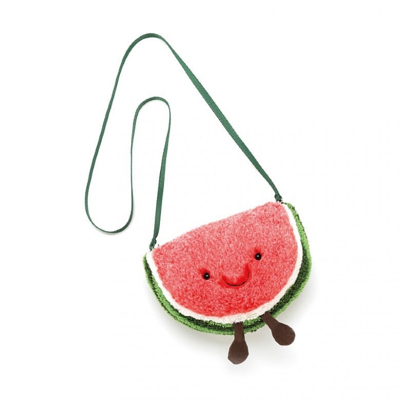 Jellycat Amuseable Watermelon Bag 18 CM X 21 CM, Jellycat USA | YR3145072