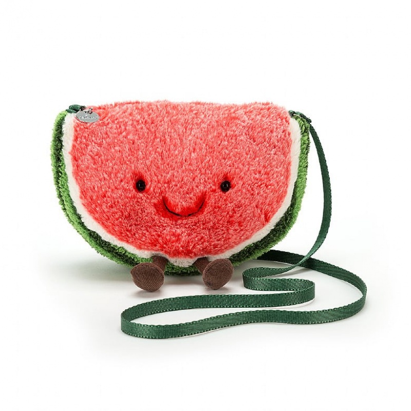 Jellycat Amuseable Watermelon Bag 18 CM X 21 CM, Jellycat USA | YR3145072