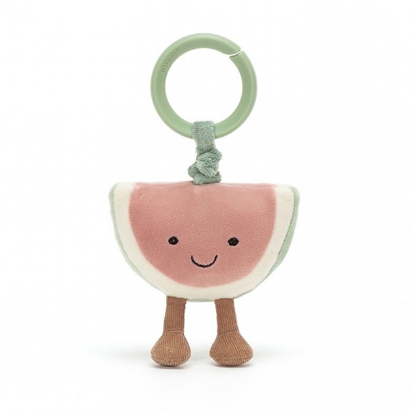 Jellycat Amuseable Watermelon Jitter 11 CM X 6 CM, Jellycat USA | CV4589230