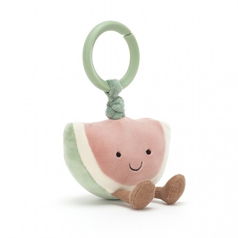 Jellycat Amuseable Watermelon Jitter 11 CM X 6 CM, Jellycat USA | CV4589230