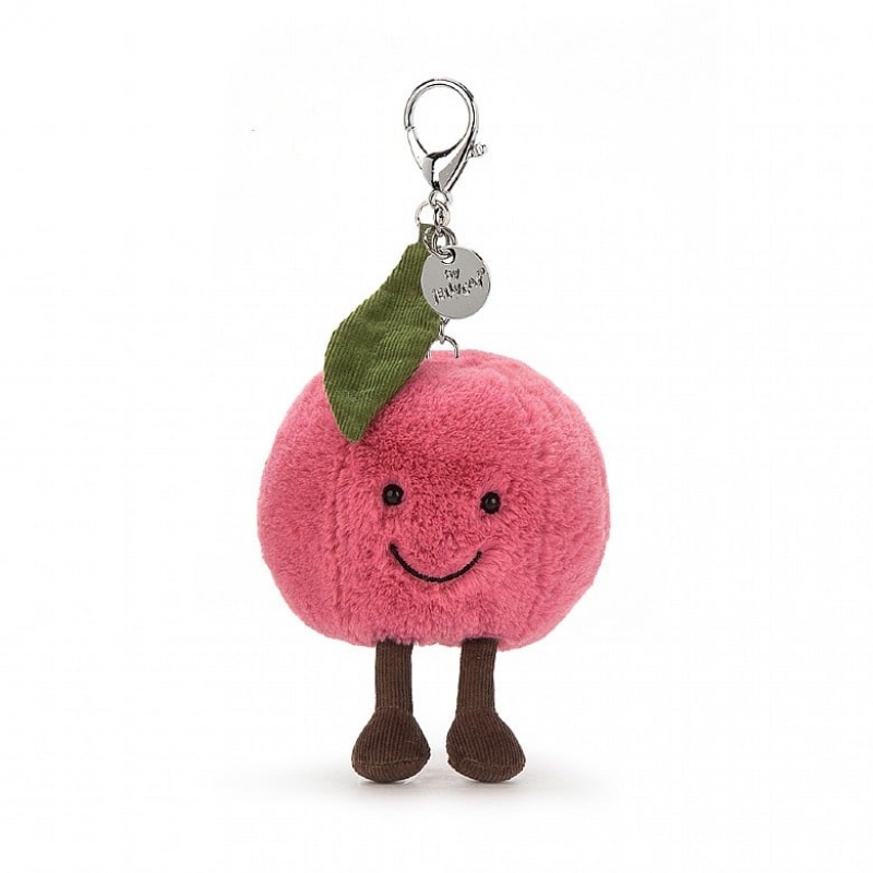 Jellycat Amuseables Cherry Bag Charm 8 CM X 9 CM, Jellycat USA | HY2983564