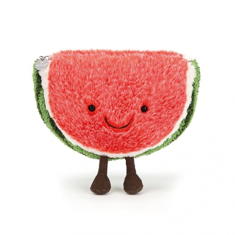 Jellycat Amuseables Watermelon Small Bag 16 CM X 23 CM, Jellycat USA | ZT0935874