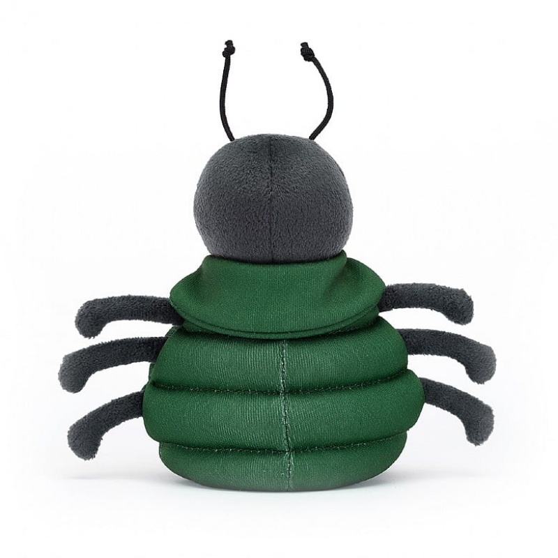 Jellycat Anoraknid Black Spider 13 CM X 10 CM, Jellycat USA | IN2978106