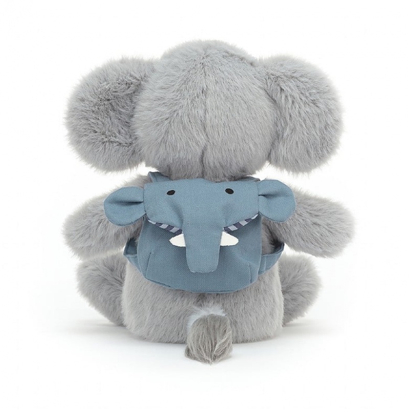 Jellycat Backpack Elephant 22 CM X 10 CM, Jellycat USA | ZL5163027