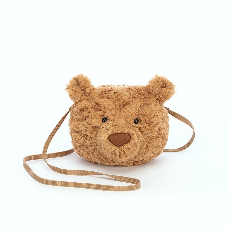 Jellycat Bartholomew Bear Bag 16 CM X 18 CM, Jellycat USA | MQ1523746