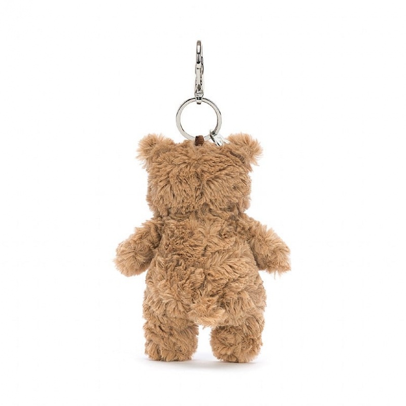 Jellycat Bartholomew Bear Bag Charm 12 CM X 6 CM, Jellycat USA | PA9152863