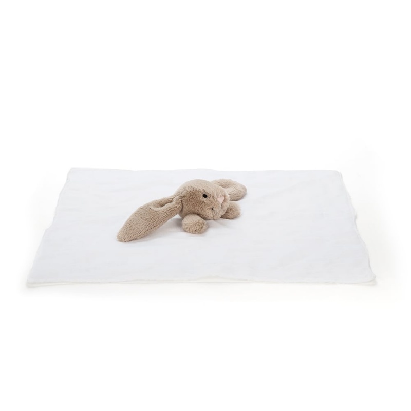 Jellycat Bashful Beige Bunny Muslin Soother 40 CM X 5 CM, Jellycat USA | OT9543067