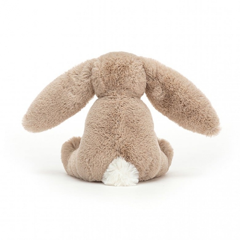 Jellycat Bashful Beige Bunny Wooden Ring Toy 13 CM X 9 CM, Jellycat USA | HT7610539