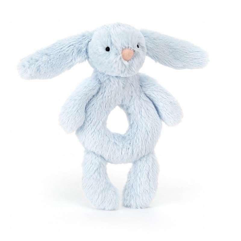 Jellycat Bashful Blue Bunny Grabber 18 CM X 7 CM, Jellycat USA | TV1786439