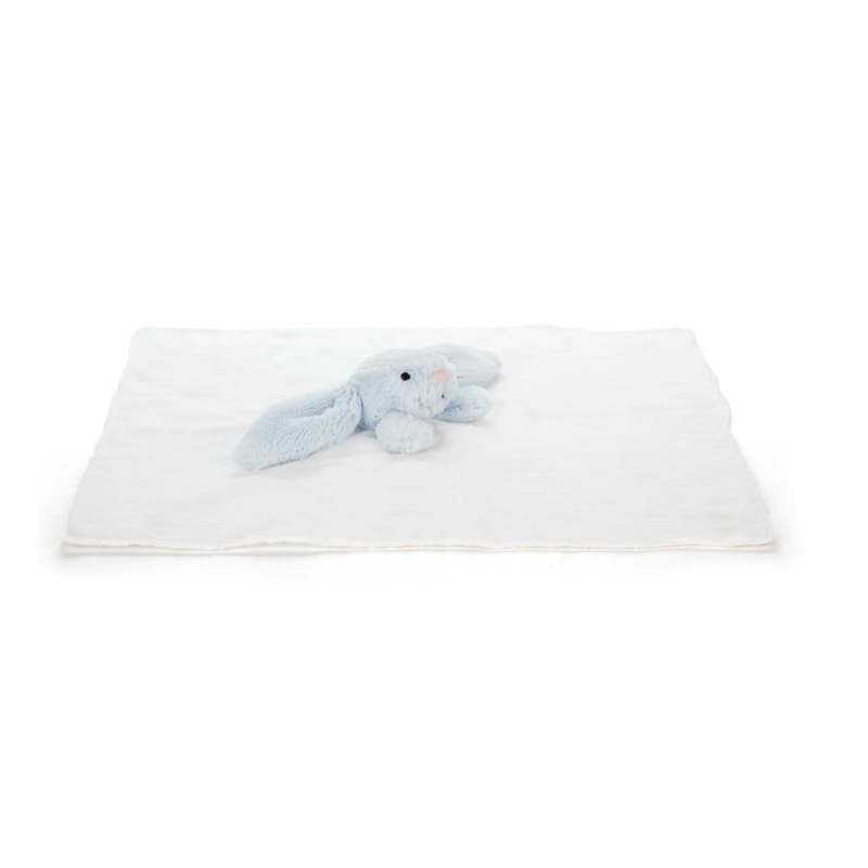 Jellycat Bashful Blue Bunny Muslin Soother 40 CM X 5 CM, Jellycat USA | KQ4709368