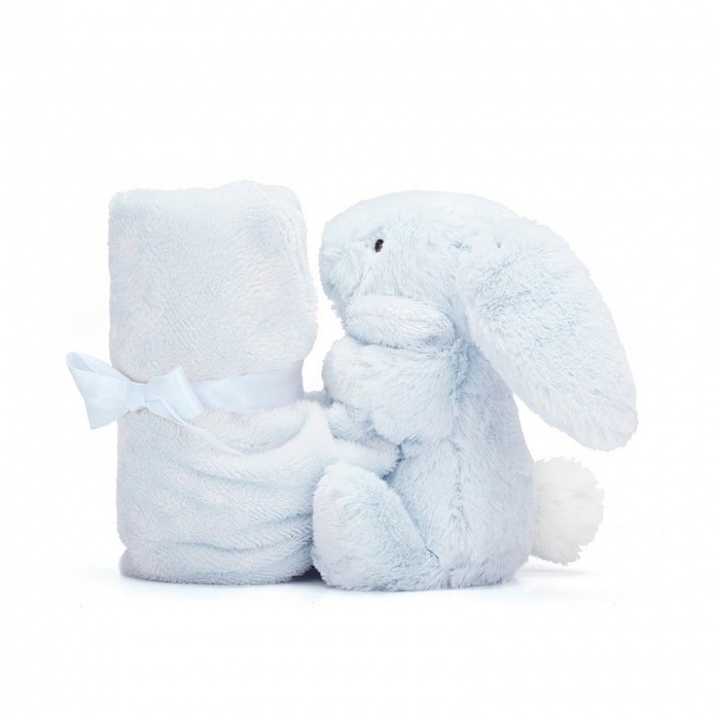 Jellycat Bashful Blue Bunny Soother 34 CM X 34 CM, Jellycat USA | GM8051723