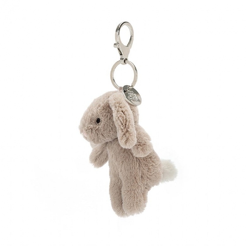 Jellycat Bashful Bunny Beige Bag Charm 17 CM X 3 CM, Jellycat USA | KY1705469