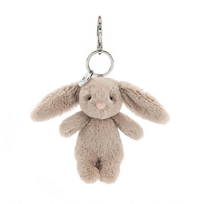 Jellycat Bashful Bunny Beige Bag Charm 17 CM X 3 CM, Jellycat USA | KY1705469