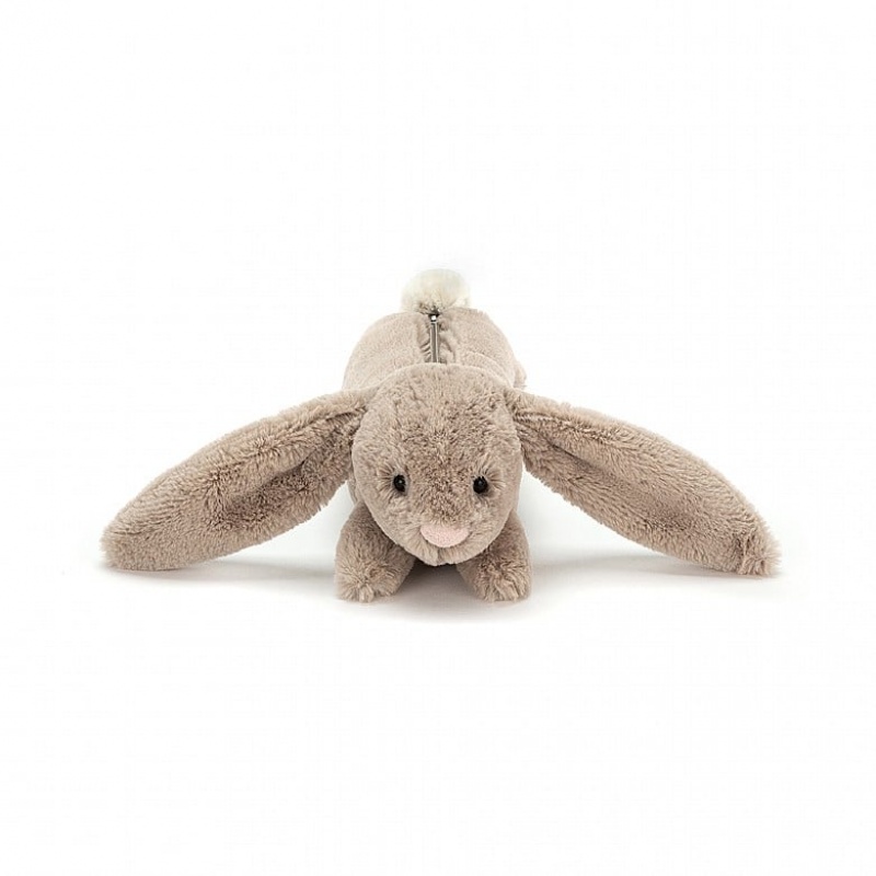 Jellycat Bashful Bunny Beige Long Bag 7 CM X 24 CM, Jellycat USA | BT5249073