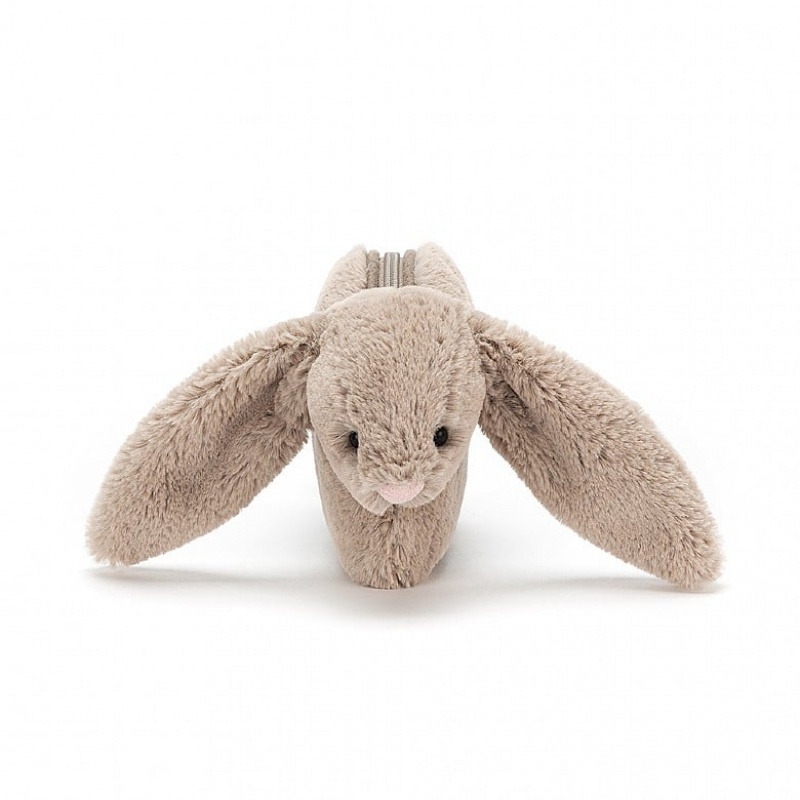 Jellycat Bashful Bunny Beige Pouch 10 CM X 5 CM, Jellycat USA | GN4053697