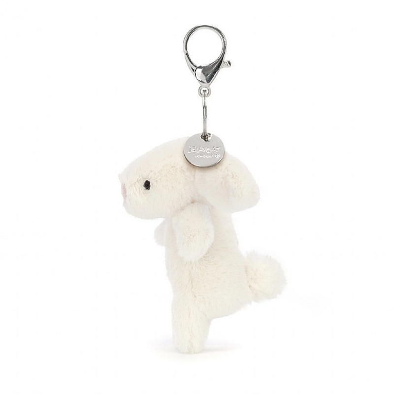 Jellycat Bashful Bunny Cream Bag Charm 17 CM X 4 CM, Jellycat USA | JH8507326