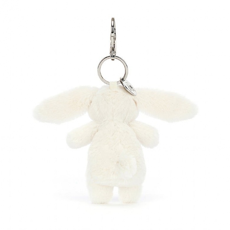 Jellycat Bashful Bunny Cream Bag Charm 17 CM X 4 CM, Jellycat USA | JH8507326