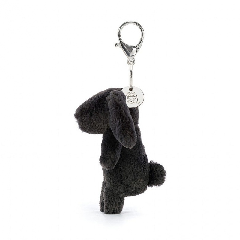 Jellycat Bashful Bunny Inky Bag Charm 17 CM X 4 CM, Jellycat USA | TG2041958