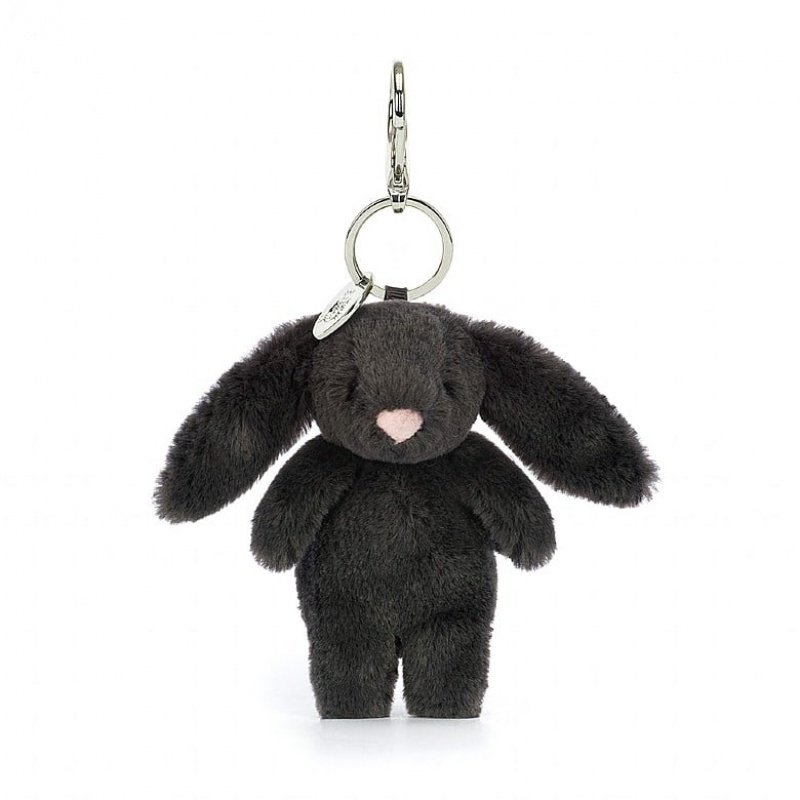 Jellycat Bashful Bunny Inky Bag Charm 17 CM X 4 CM, Jellycat USA | TG2041958