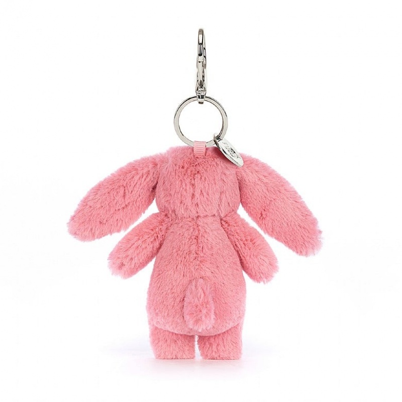 Jellycat Bashful Bunny Pink Bag Charm 17 CM X 4 CM, Jellycat USA | ZM2468517