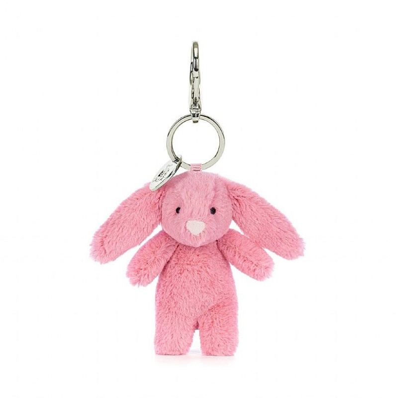 Jellycat Bashful Bunny Pink Bag Charm 17 CM X 4 CM, Jellycat USA | ZM2468517