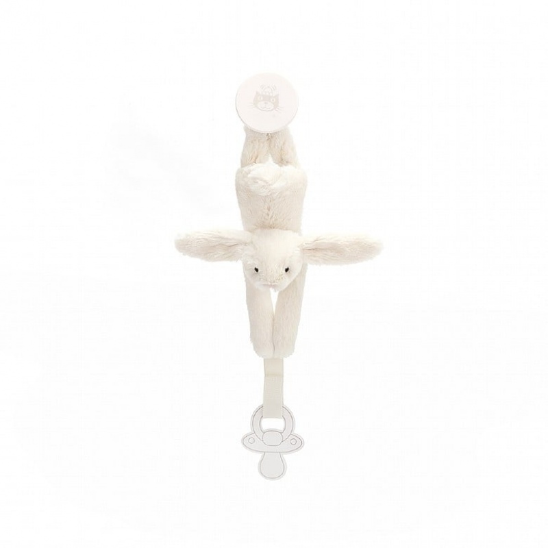 Jellycat Bashful Cream Dummy Holder 19 CM X 4 CM, Jellycat USA | SQ5724389